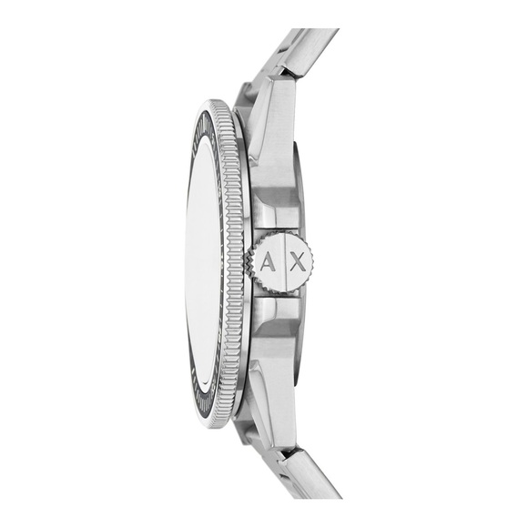 ❤️ARMANI EXCHANGE Mens LEONARDO Round White Dial Stainless Steel Bracelet Watch - Picture 6 of 9